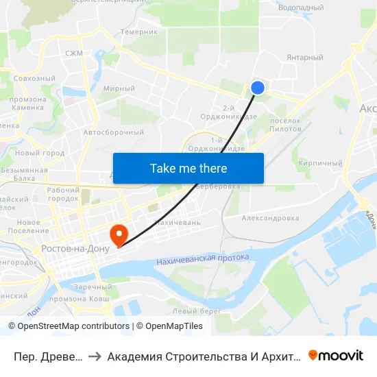 Пер. Древесный to Академия Строительства И Архитектуры Дгту map