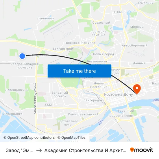 Завод "Эмпилс" to Академия Строительства И Архитектуры Дгту map