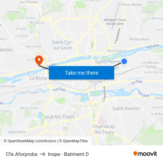 Cfa Aforproba to Inspe - Batiment D map