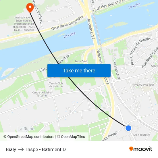 Bialy to Inspe - Batiment D map