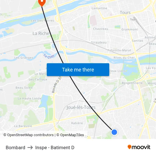 Bombard to Inspe - Batiment D map