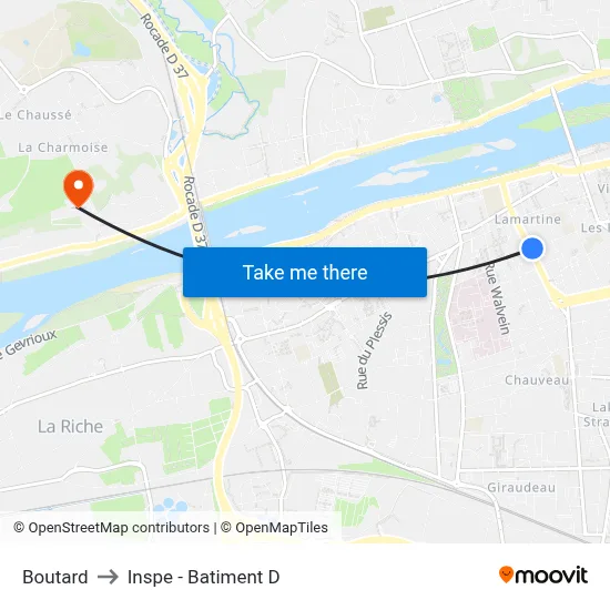 Boutard to Inspe - Batiment D map