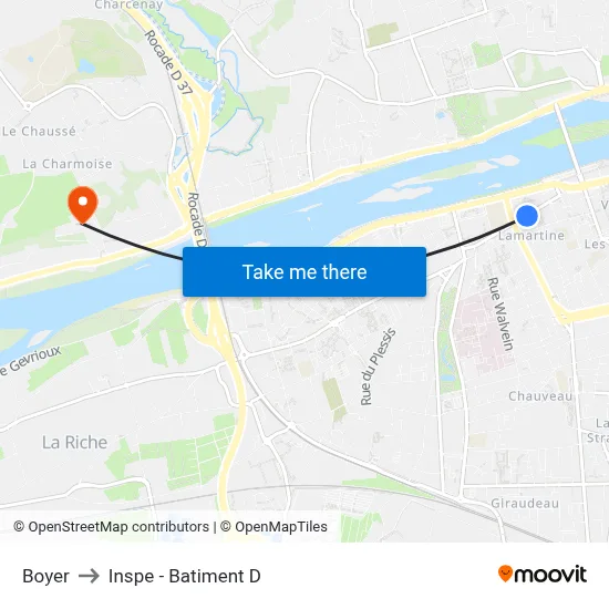 Boyer to Inspe - Batiment D map