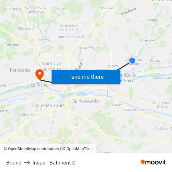 Briand to Inspe - Batiment D map