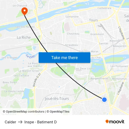 Calder to Inspe - Batiment D map