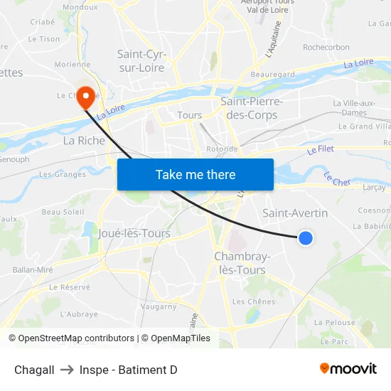 Chagall to Inspe - Batiment D map