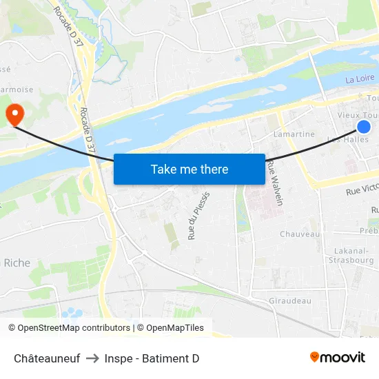 Châteauneuf to Inspe - Batiment D map