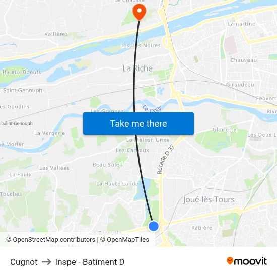 Cugnot to Inspe - Batiment D map