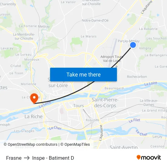 Frasne to Inspe - Batiment D map