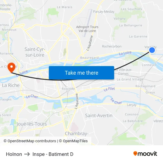 Holnon to Inspe - Batiment D map