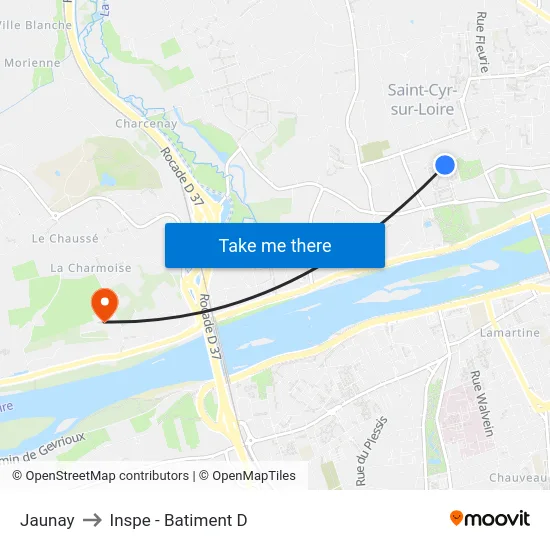 Jaunay to Inspe - Batiment D map