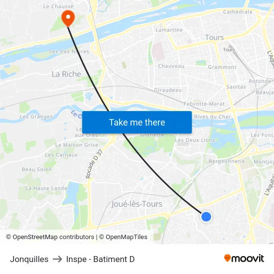 Jonquilles to Inspe - Batiment D map