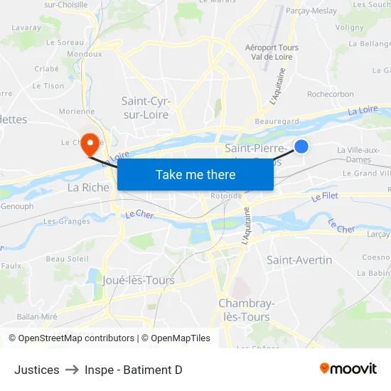 Justices to Inspe - Batiment D map