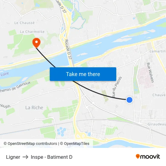 Ligner to Inspe - Batiment D map