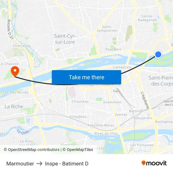 Marmoutier to Inspe - Batiment D map