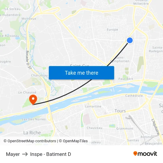 Mayer to Inspe - Batiment D map