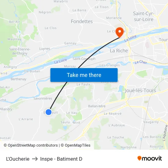 L'Oucherie to Inspe - Batiment D map