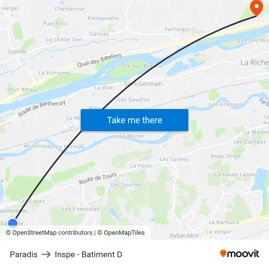 Paradis to Inspe - Batiment D map