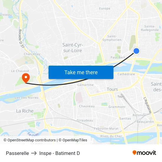 Passerelle to Inspe - Batiment D map