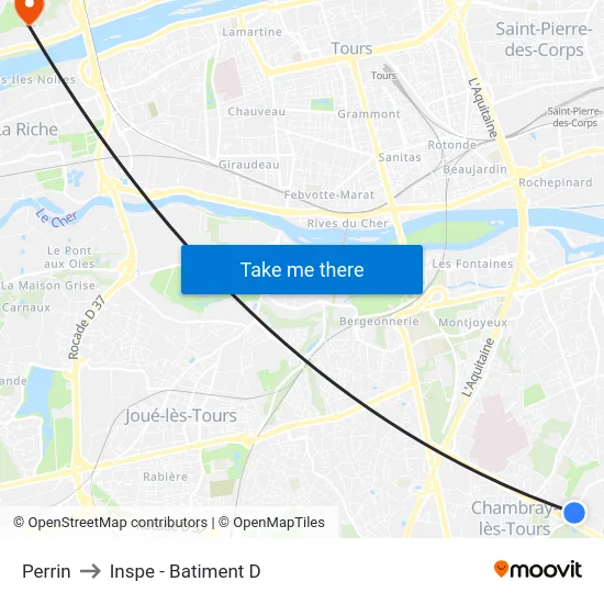 Perrin to Inspe - Batiment D map