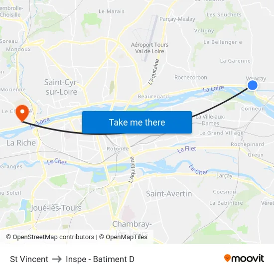 St Vincent to Inspe - Batiment D map