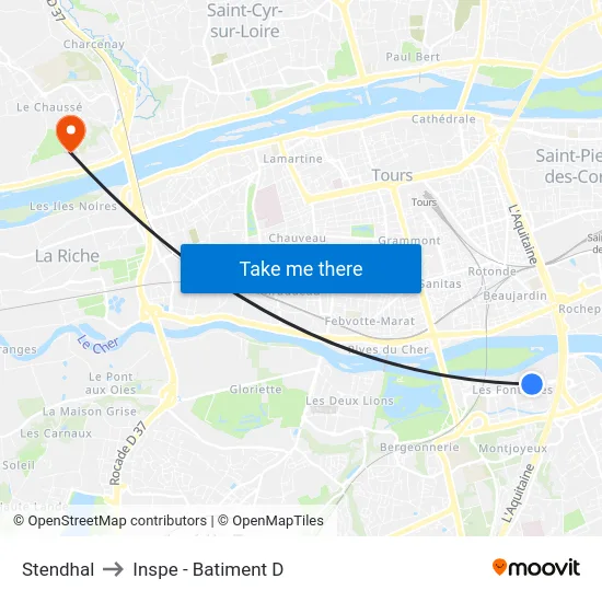 Stendhal to Inspe - Batiment D map