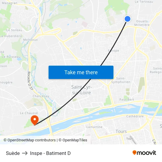 Suède to Inspe - Batiment D map