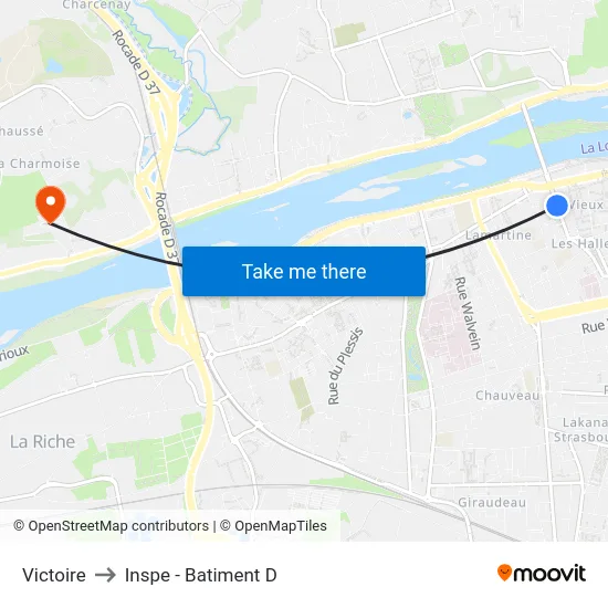 Victoire to Inspe - Batiment D map