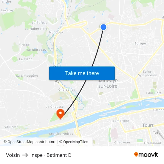 Voisin to Inspe - Batiment D map