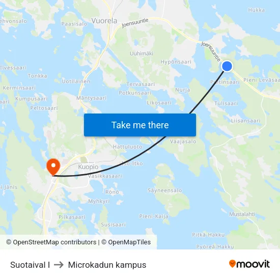 Suotaival I to Microkadun kampus map