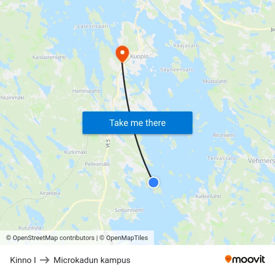 Kinno I to Microkadun kampus map