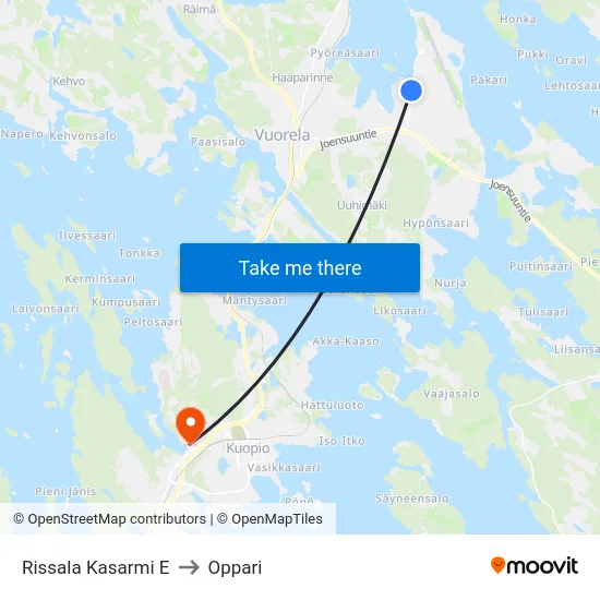 Rissala Kasarmi E to Oppari map