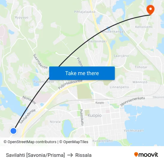 Savilahti [Savonia/Prisma] to Rissala map