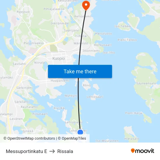 Messuportinkatu E to Rissala map