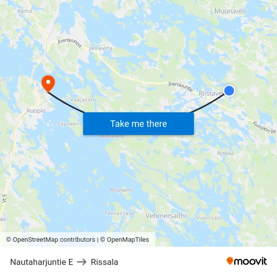 Nautaharjuntie  E to Rissala map