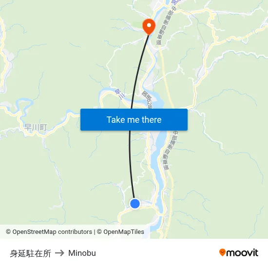 Minobu Police Box to Minobu map