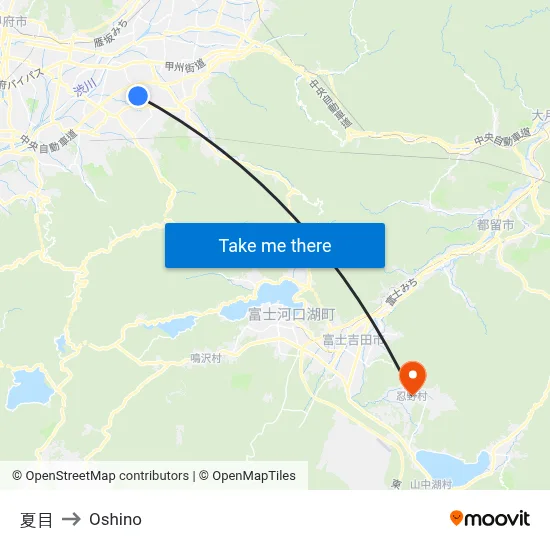 Natsume to Oshino map