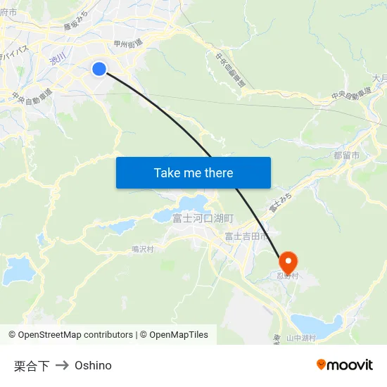 Kuriage Down to Oshino map
