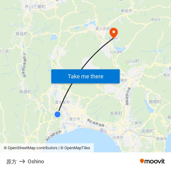 原方 to Oshino map