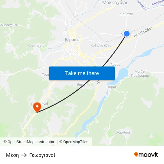 Μέση to Γεωργιανοί map