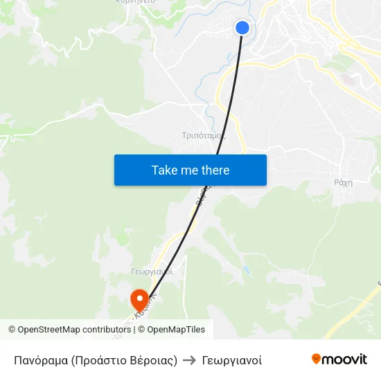 Πανόραμα (Προάστιο Βέροιας) to Γεωργιανοί map