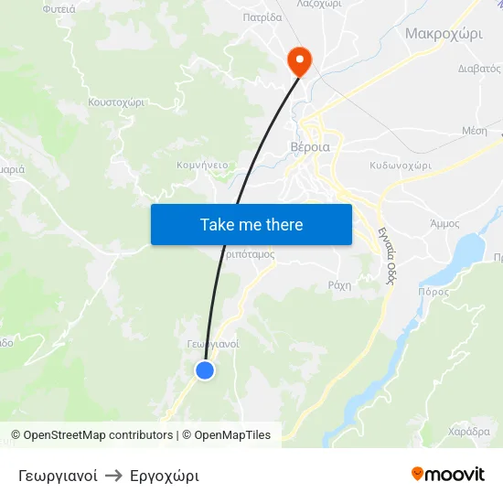 Γεωργιανοί to Εργοχώρι map