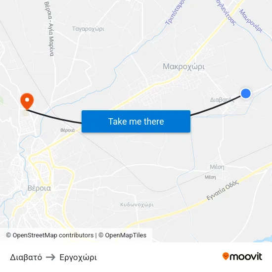 Διαβατό to Εργοχώρι map