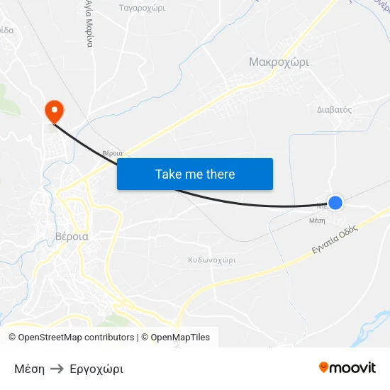 Μέση to Εργοχώρι map