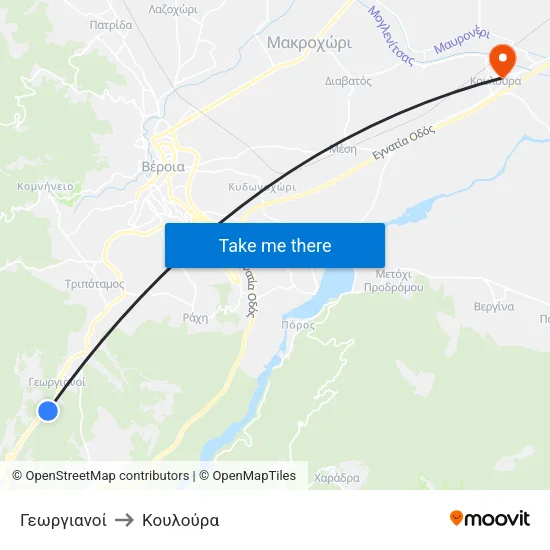 Γεωργιανοί to Κουλούρα map