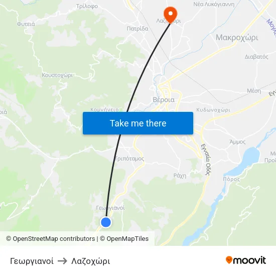Γεωργιανοί to Λαζοχώρι map