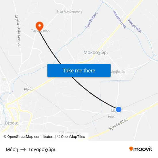 Μέση to Ταγαροχώρι map