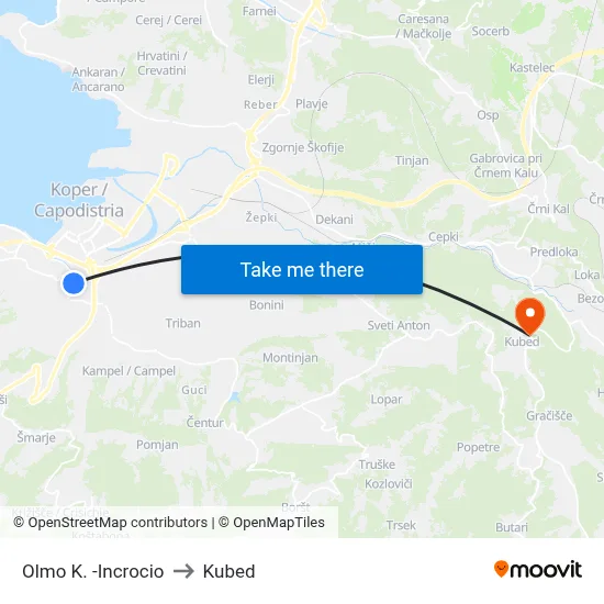Olmo K. -Incrocio to Kubed map