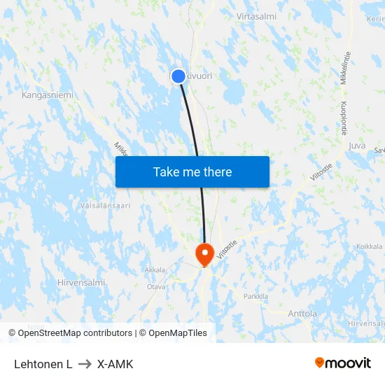 Lehtonen  L to X-AMK map