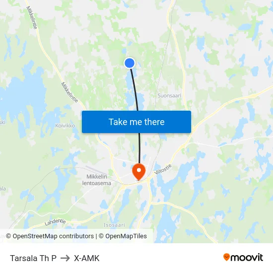 Tarsala Th  P to X-AMK map